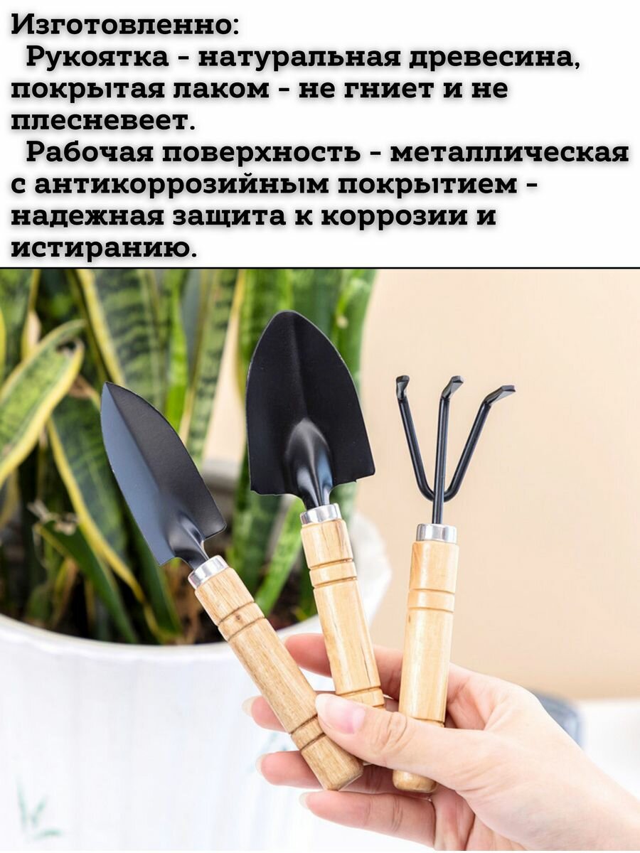 Изображение Наборы садовых инструментов SaRo house черный