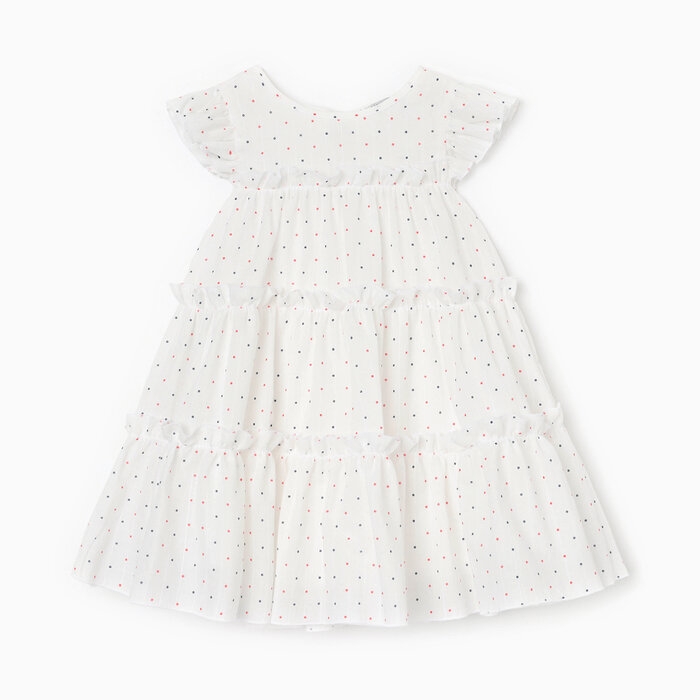 Платье для девочки MINAKU цвет белый рост 128 см