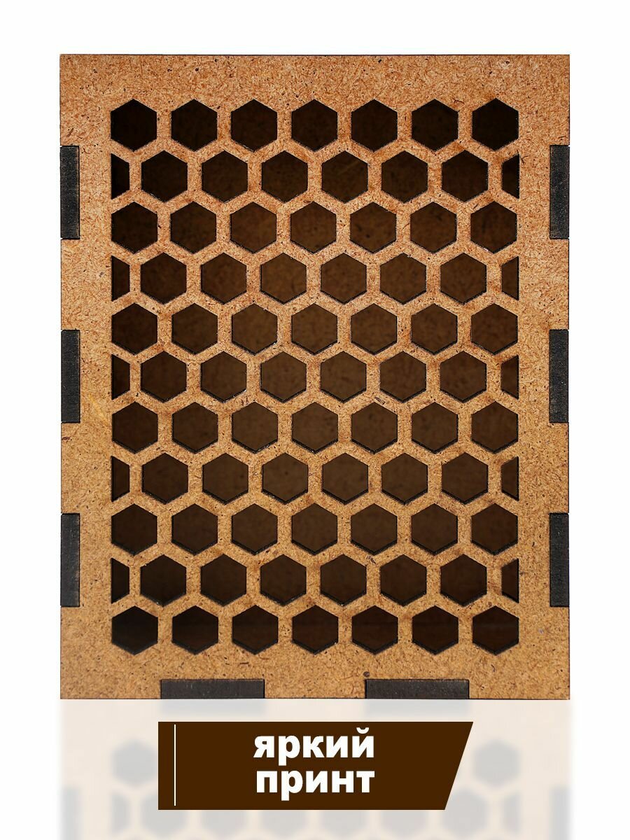 Футляр для игральных карт Дама Пик "Без рисунка", дерево, внутренние размеры 92 на 67мм — фото 1