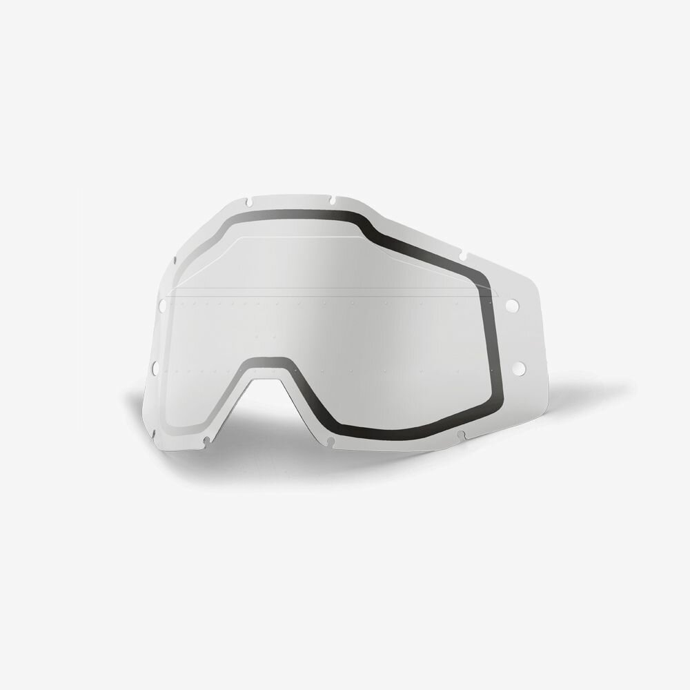 Линза 100% Accuri Forecast Dual Lens Sonic Bumps w/mud Visor Clear 51121-610-02