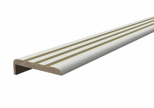 фото Наличник телескопический 3 ручья 80 мм BIANCO CLASSIC (дуб бьянко патина золото)