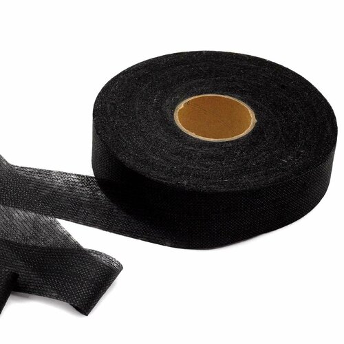 Лента нитепрошивная клеевая по долевой (LND-30) 30 мм*100м (черная)