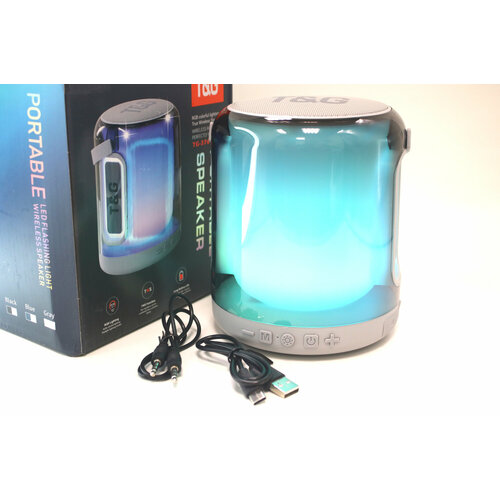 Портативная Беспроводная Bluetooth колонка TG376 с подсветкой 220800₽