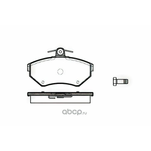 Тормозные колодки дисковые передние.