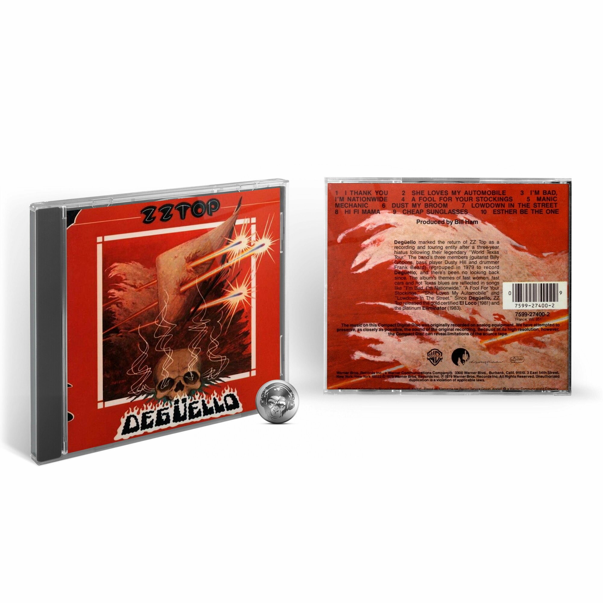 Компакт-Диски, Warner Bros. Records, ZZ TOP - DEGUELLO (CD) - фото №10