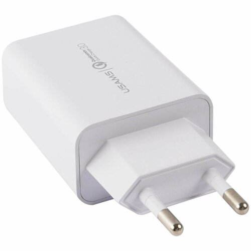 Сетевое ЗУ USAMS CC083 T22 (1USB/QC 3.0) белое белый