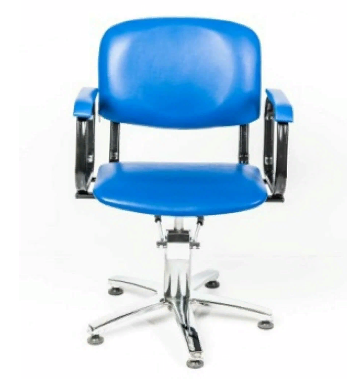 Парикмахерское кресло Контакт на гидроподъёмнике, синий