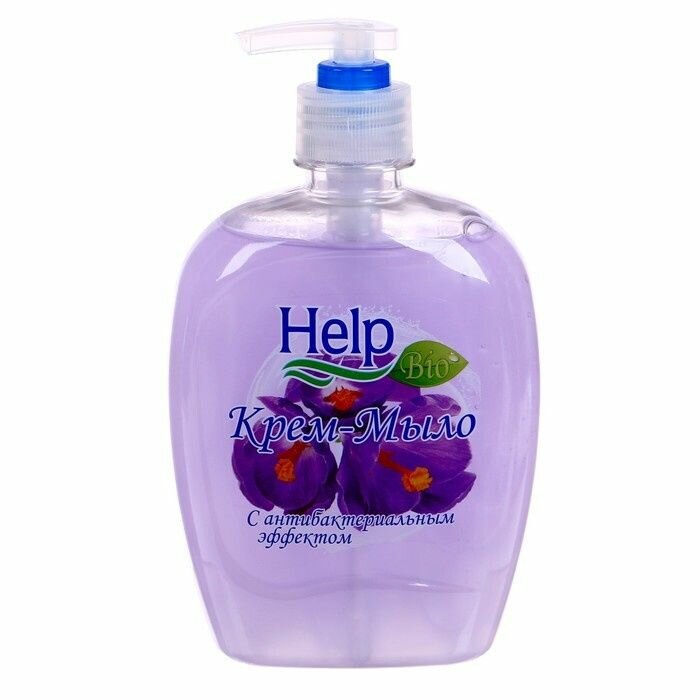 фото Мыло жидкое HELP (флакон с дозатором 300мл) Антибактериальное
