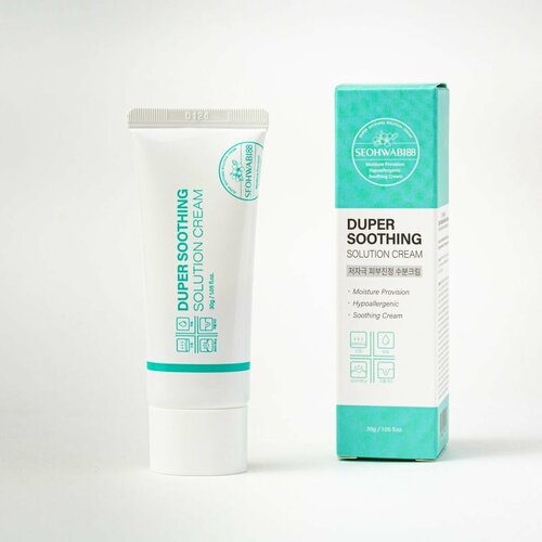 Seohwabi88, Гипоаллергенный успокаивающий крем, 70 г - Duper Soothing Solution Cream