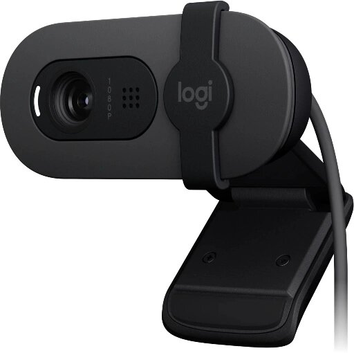 Web-камера Logitech HD Webcam Brio 90, графитовый [960-001581]