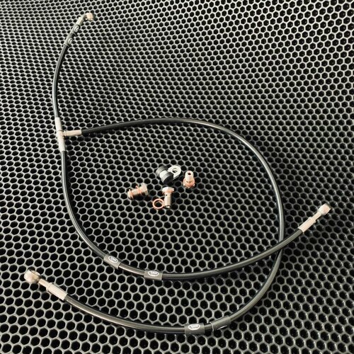 Yamaha R-6 2012-2020 для гонщиков (комплект передних армированных тормозных шлангов)