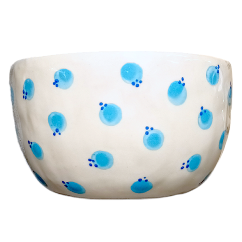 Миска ручной работы с росписью Голубика 350 мл 3321₽