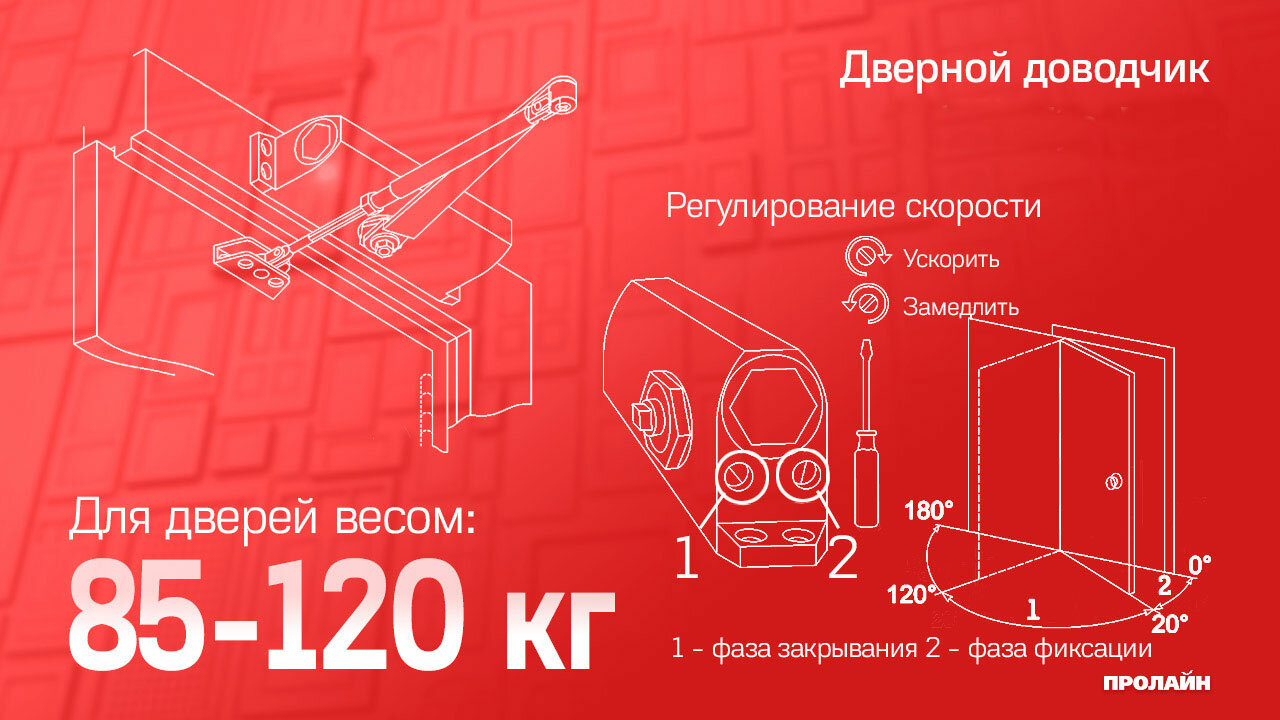 фото Дверной доводчик ATEC-D206H-Si