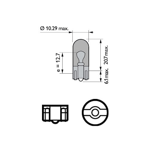 Лампа автом.накал. Philips WY5W 12В 5Вт (упак.:2шт) - фото №12