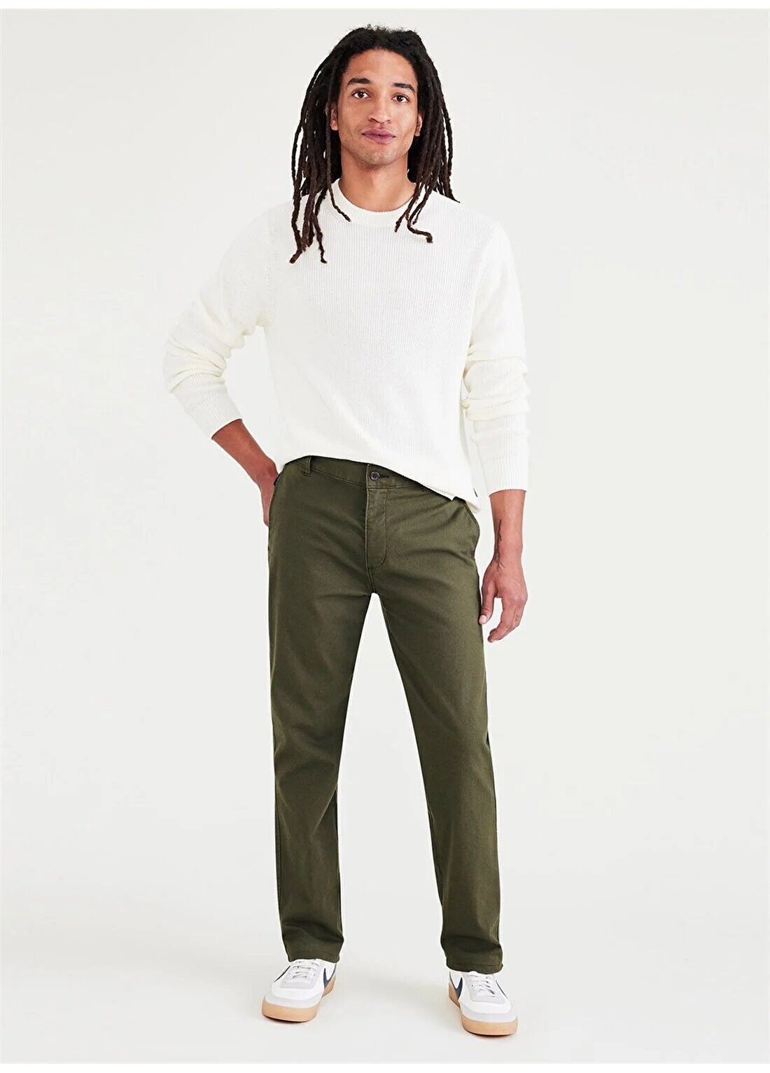 Брюки чинос DOCKERS Dockers Normal Waist Slim Leg Slim Fit Green Trousers