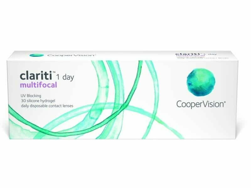 "Мультифокальные линзы CooperVision clariti 1-day multifocal (30 линз) Аддидация LOW -4.75 R 8.6, однодневные, прозрачные"