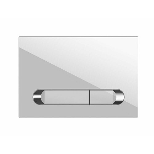 Кнопка ESTETICA для LINK PRO/VECTOR/LINK/HI-TEC пластик белый с рамкой хром 64111