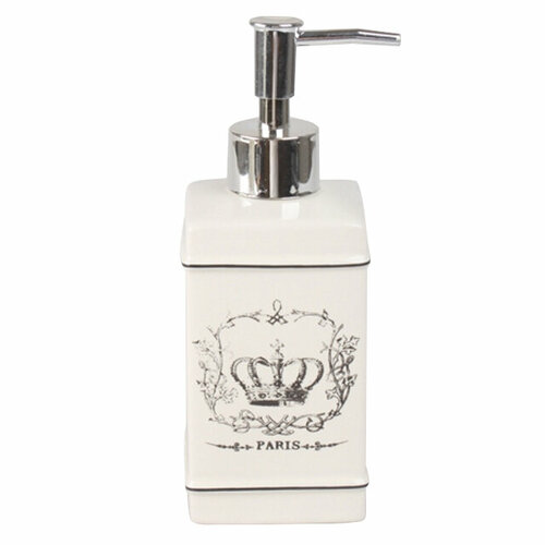 Дозатор для жидкого мыла vitarta paris керамика пластик белый 1309₽