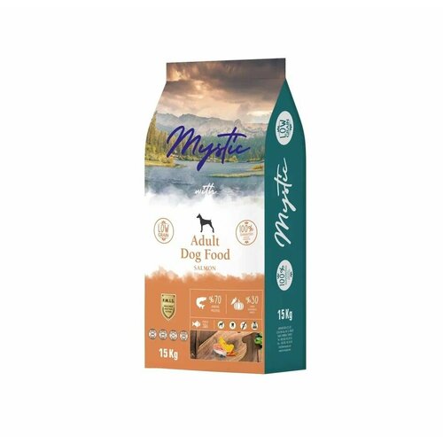 Mystic Adult Dog Food Salmon 15 кг сухой корм для собак с лососем