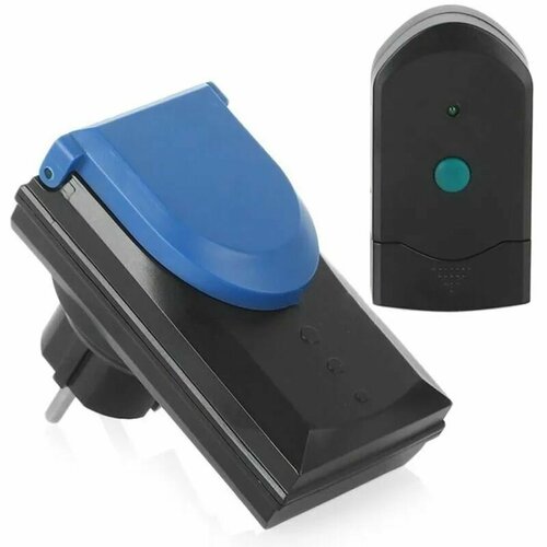 Розетка садовая влагозащищенная с пультом д/у RC-400 JEBAO(нагр. 1000W; до 50м)