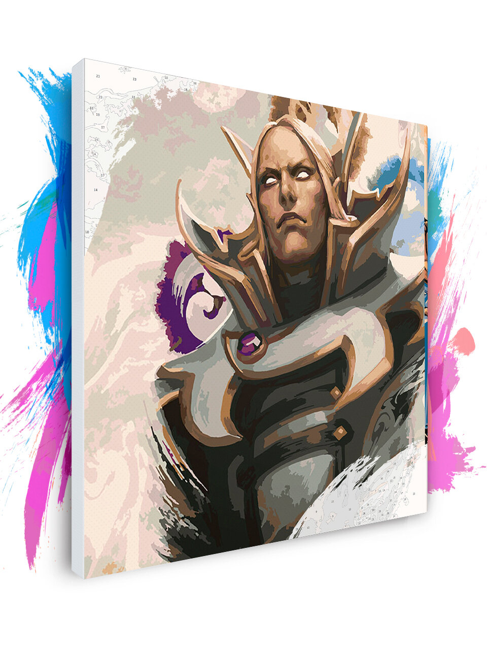 Картина по номерам на холсте Dota 2 - Invoker, 70 х 70 см