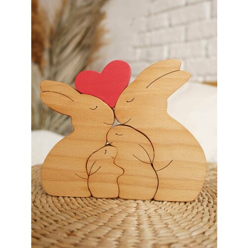 Пасхальный кролик для декора дома семья зайчиков