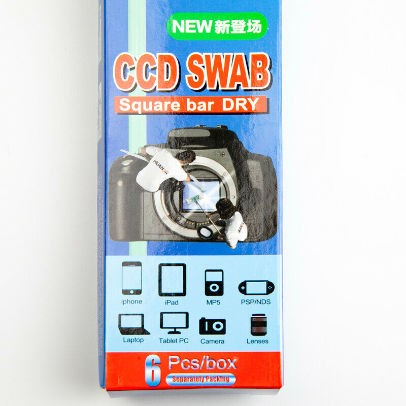 Набор сухих швабр 17 мм 6 шт Huanuo CCD/CMOS Swab WETt Kit