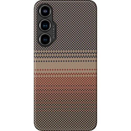 Чехол Pitaka MagEZ 4 Case для Galaxy S24+, кевлар, коричневый