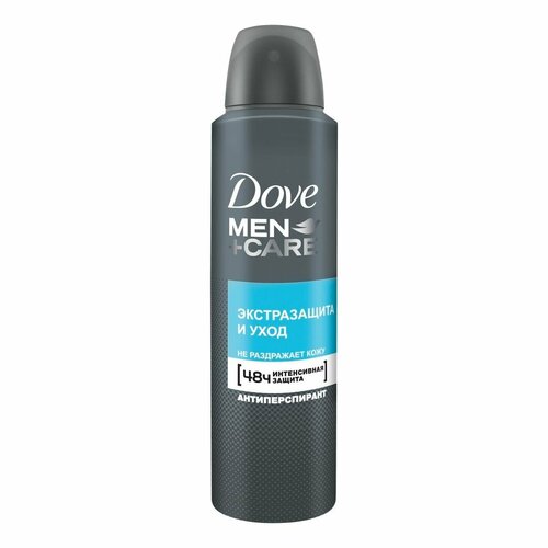 Антиперспирант аэрозоль Dove Men + Care Экстразащита и уход для мужчин 150 мл антиперспирант dove экстразащита без белых следов аэрозоль 150мл