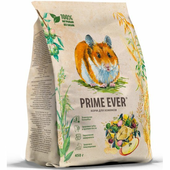 Корм Prime Ever для хомяков, 450 г