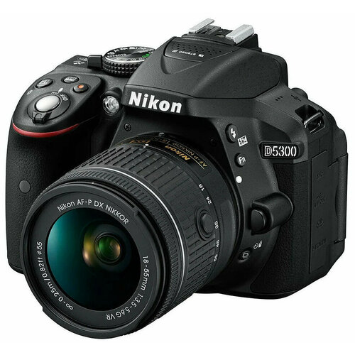 Фотоаппарат Nikon D5300 Kit AF-S DX NIKKOR 18-55mm f35-56G черный 4898900₽