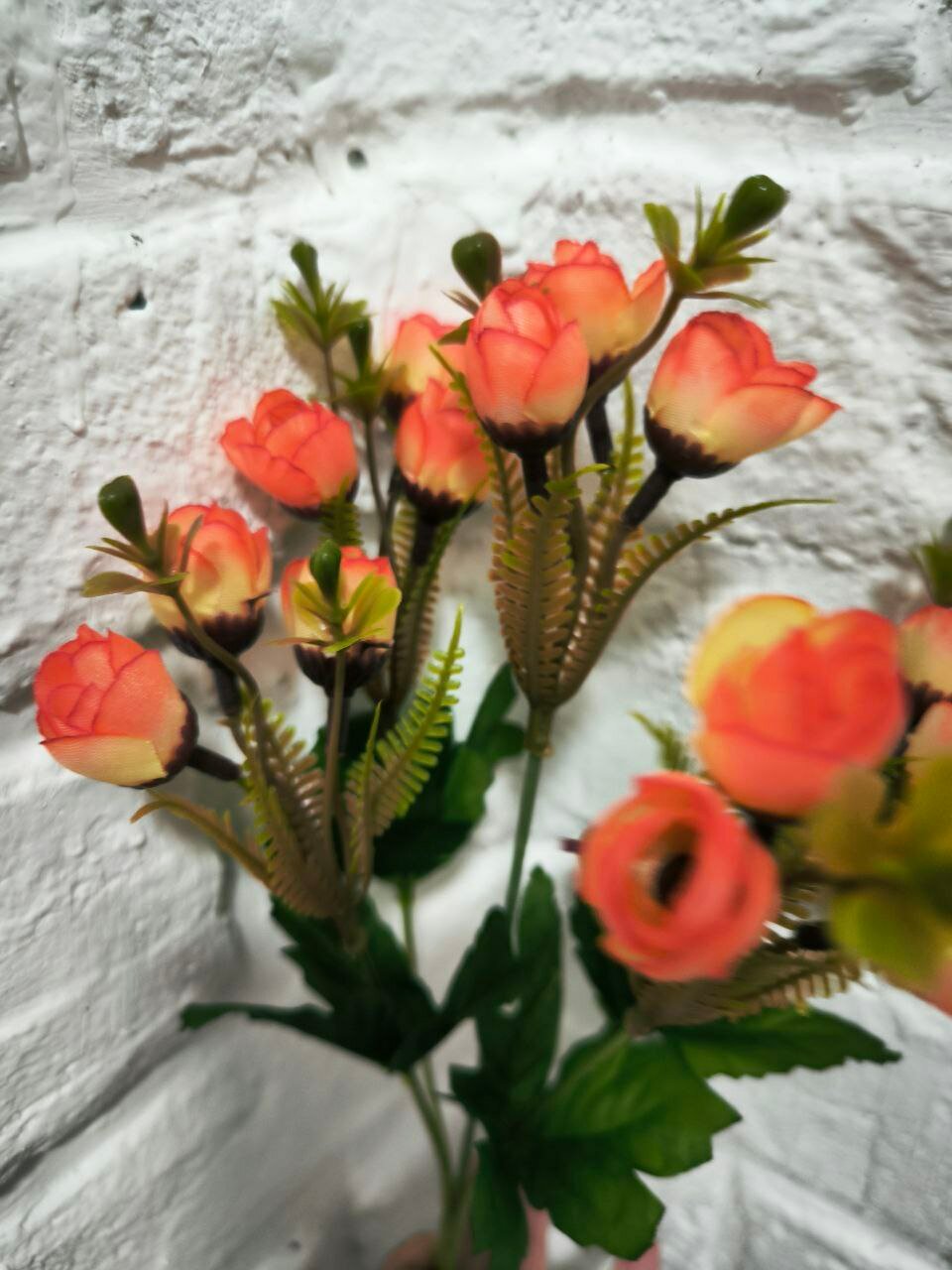 Букет "Пеларгония тюльпановидная" 29 см, оранжевая