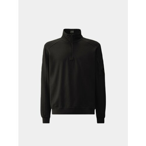 Свитшот C.P. Company Light Fleece Zipped Sweatshirt, размер M, черный