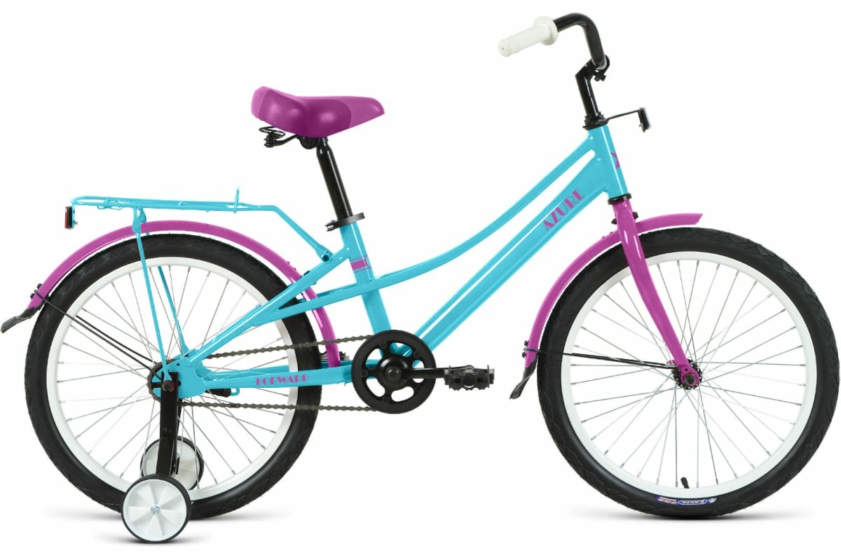 Детские велосипеды Forward Детский велосипед FORWARD AZURE 18" 2023, 18" голубой
