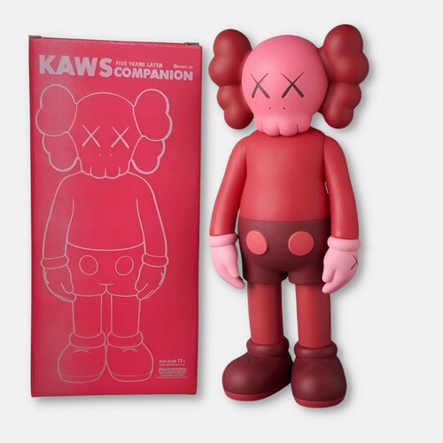Коллекционная игрушка, KAWS ярко-розовый, Companion Bearbrick