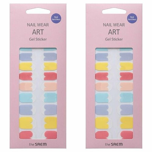 THE SAEM Наклейки для ногтей Nail Wear Art Gel Sticker 07, 2 шт