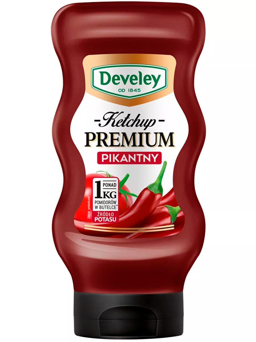 Кетчуп томатный острый Develey Premium "Пикантный", 460г