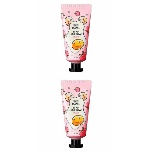 Daeng Gi Meo Ri Крем для рук Egg Planet Oh Me Hand Cream, с ароматом персика, 30 гр, 2 шт.