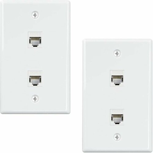 Настенная панель Ethernet с портами 2 шт розетка Cat6 мама-мама RJ45 MyPads 1335₽