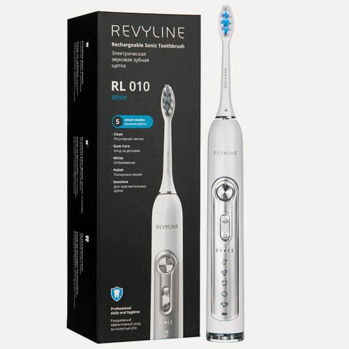 Изображение товара Электрическая зубная щетка Revyline RL 010, белого цвета, Ревилайн