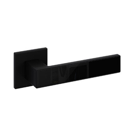 Ручки дверные (к-кт - 2шт.) CODE DECO Slim H-30111-A-BLM/B (черный матовый/черный)