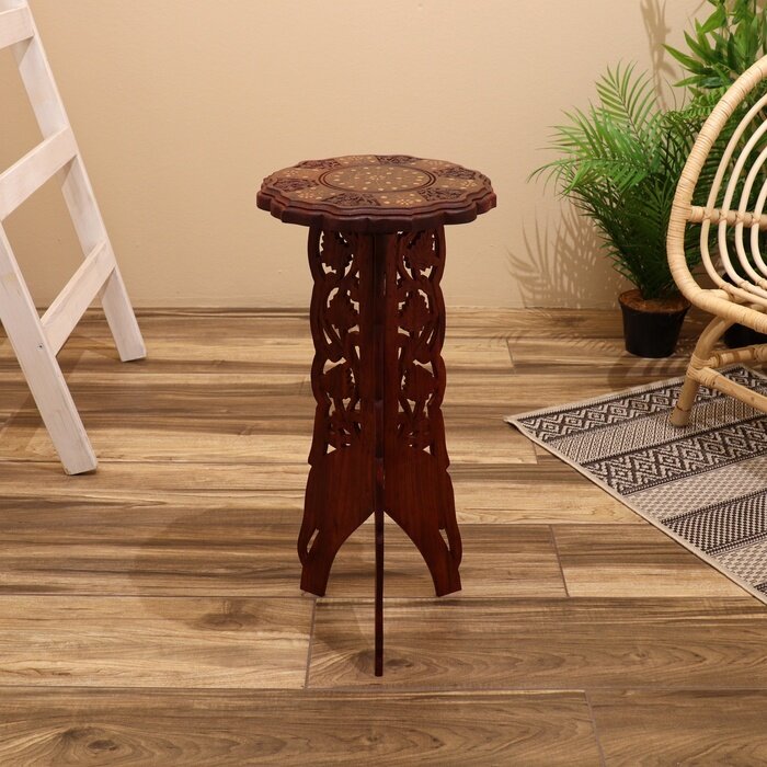 фото Стол "Цветок" дерево 30х30х63,5 см