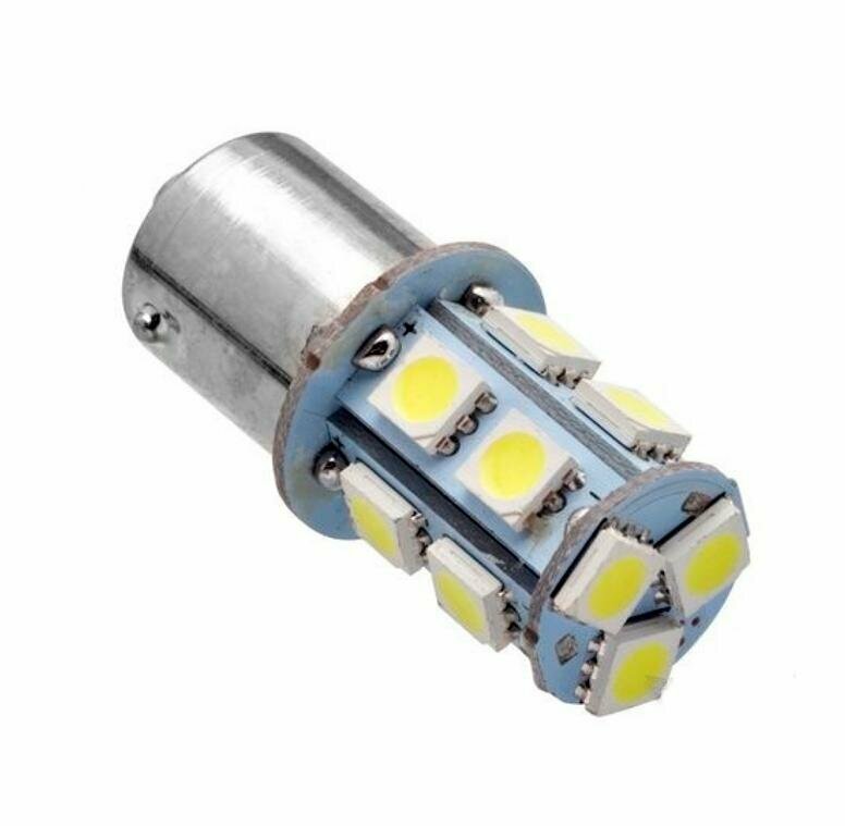 Светодиод 12V T25 12SMD+1SMD (5630) BA15S ORANGE LENS 360° =12T25\A-21\1156\OR= 12T25/A-21/OR