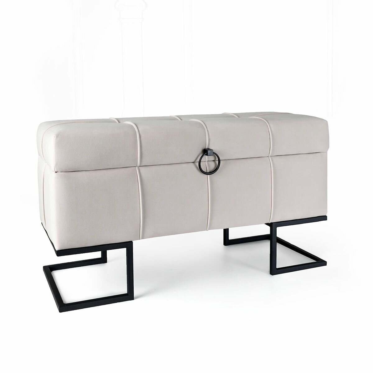 фото Пуф SAMOYLOV MEBEL с ящиком для хранения. Пуфик в прихожую, банкетка мягкая длинная.