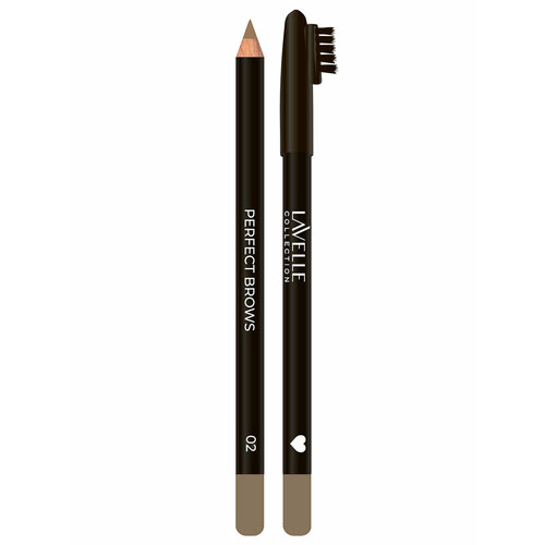 Карандаш для бровей Lavelle с щеточкой Classic, тон 02 бежевый карандаш для бровей lavelle collection карандаш для бровей автоматический slim brow pencil