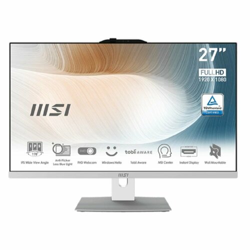 MicroStar Моноблок MSI Modern AM272P 12M-400RU 9S6-AF8212-498 White 27 10533900₽