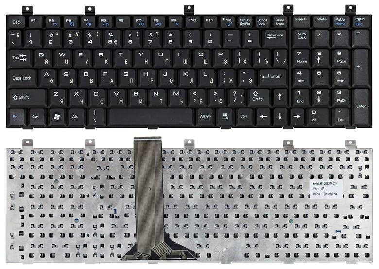 Клавиатура для MSI GX740 черная
