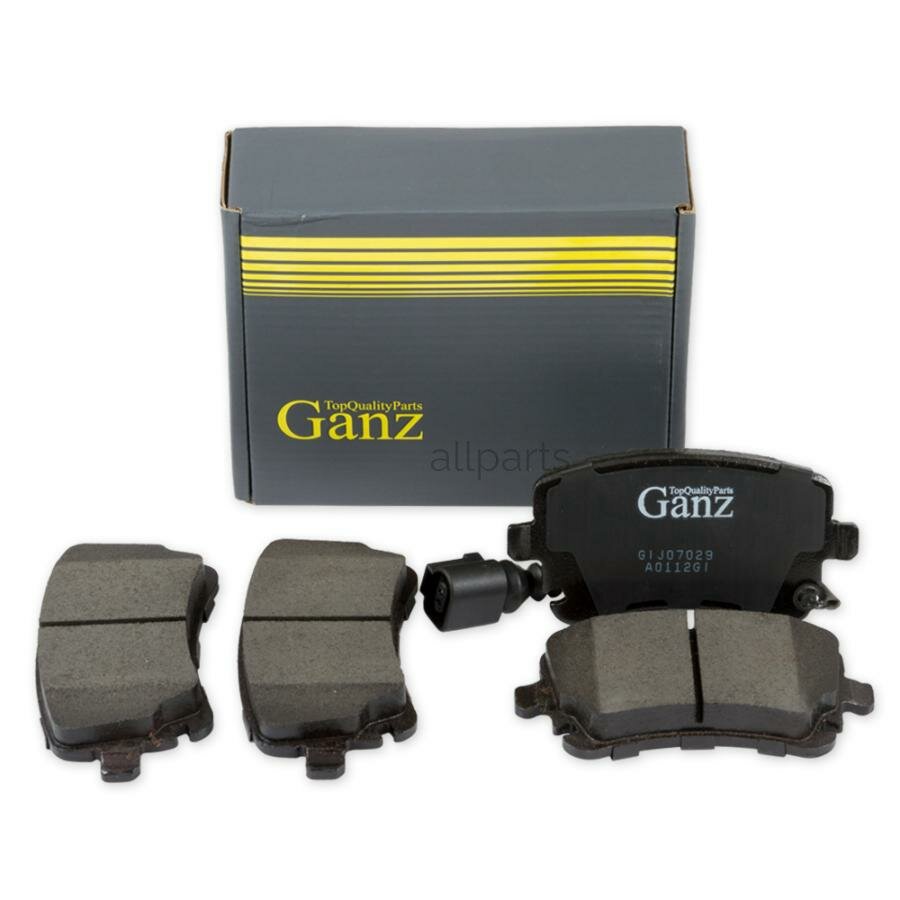 GANZ GIJ07029 Колодки тормозные задние для AUDI A4/A6/A8 2.8-4.2/3.0TDi GANZ GIJ07029