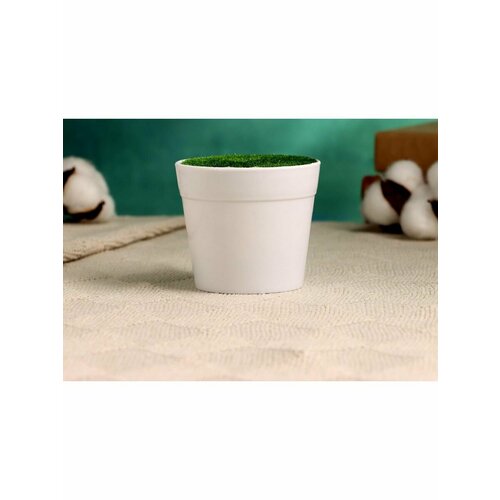 Флористическое кашпо Трапеция белое 75х75х65см 408₽