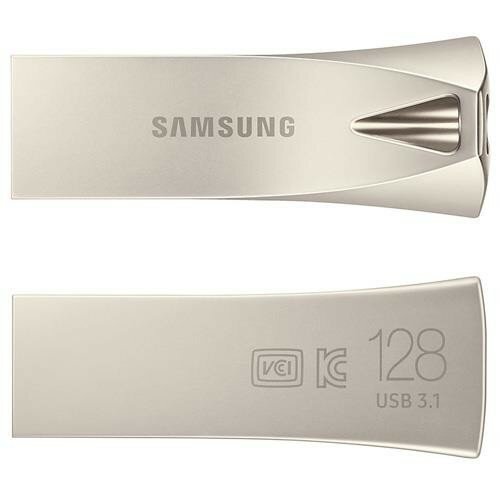 Флешка Samsung 128Gb BAR Plus, USB 3.1, Серый MUF-128BE4/APC - фото №20